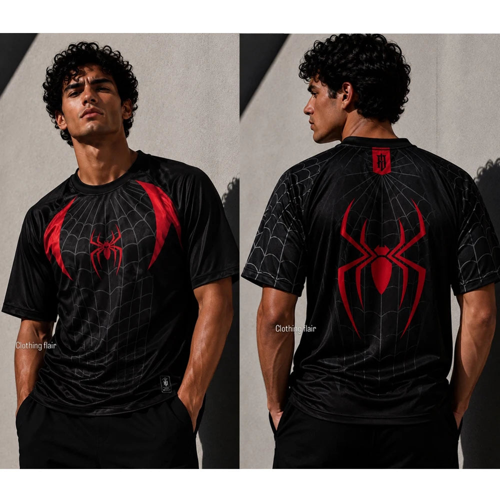 Hot Toys 2026 Spider Print Graphic T-Shirt Adult kids Vintage Oversized Short Sleeve Streetwear Harajuku Casual Gothic Y2K Tee