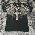 90s American Trendy Retro Fashion Print Round Neck Short-sleeved T-shirt Men Womens Y2K Street Style Gothic Couple Sports