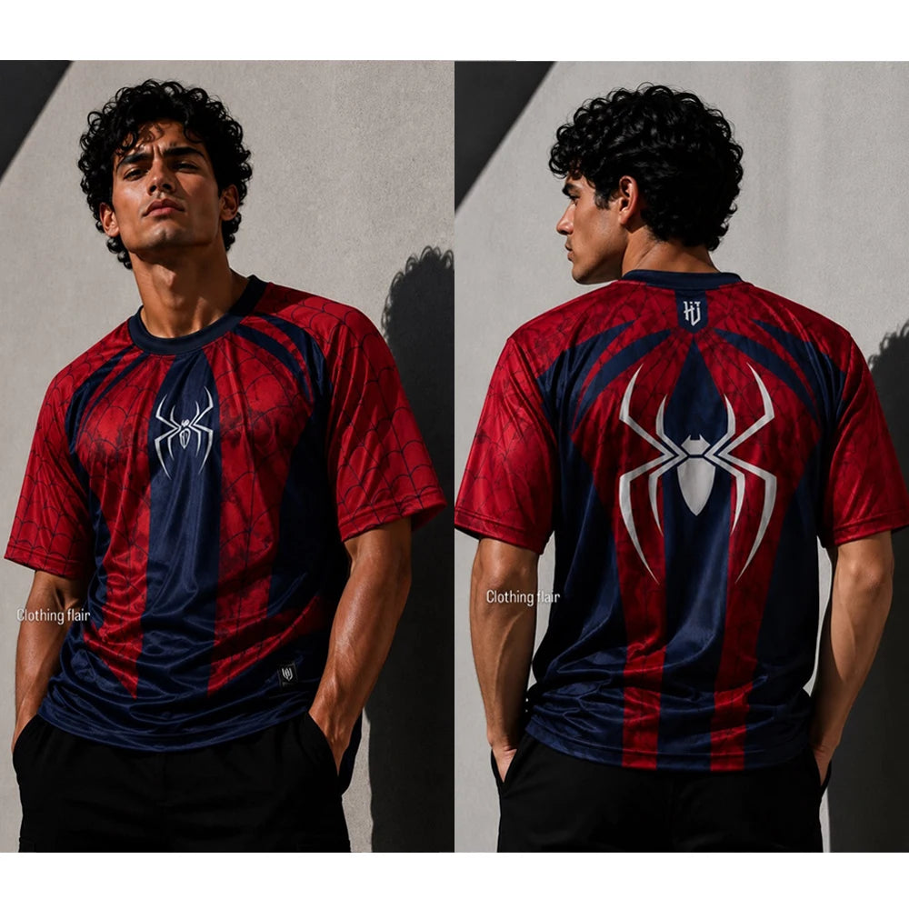 Hot Toys 2026 Spider Print Graphic T-Shirt Adult kids Vintage Oversized Short Sleeve Streetwear Harajuku Casual Gothic Y2K Tee